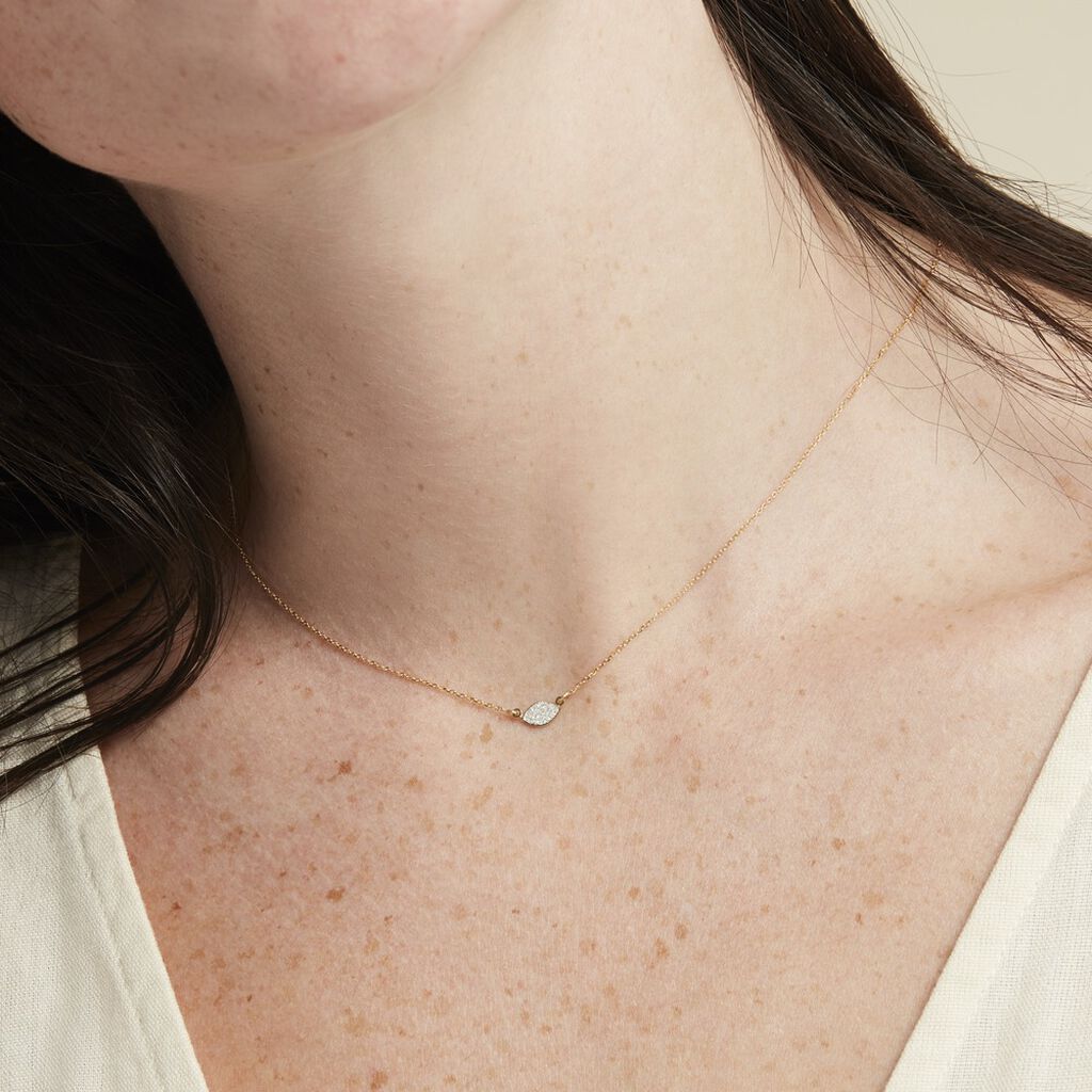 Collier Fittonia Or Jaune - Colliers Femme | Histoire d’Or