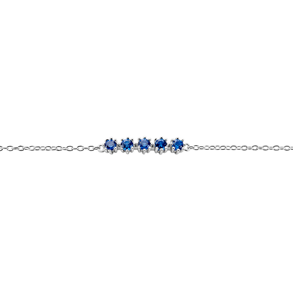Bracelet Karrie Argent Blanc Oxyde De Zirconium - Bracelets fantaisie Femme | Histoire d’Or