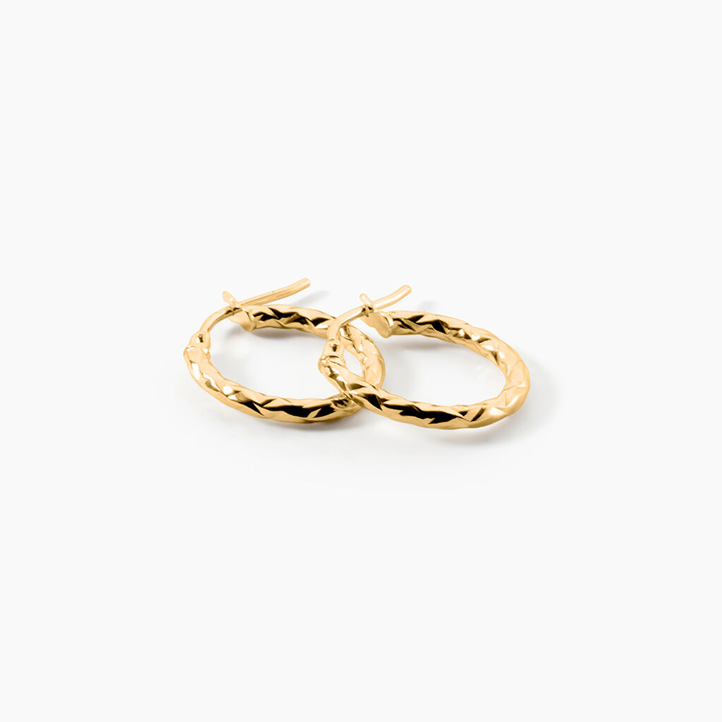 Cr&eacute;oles Carlyle Or Jaune - Boucles d'oreilles cr&eacute;oles Femme | Histoire d&rsquo;Or