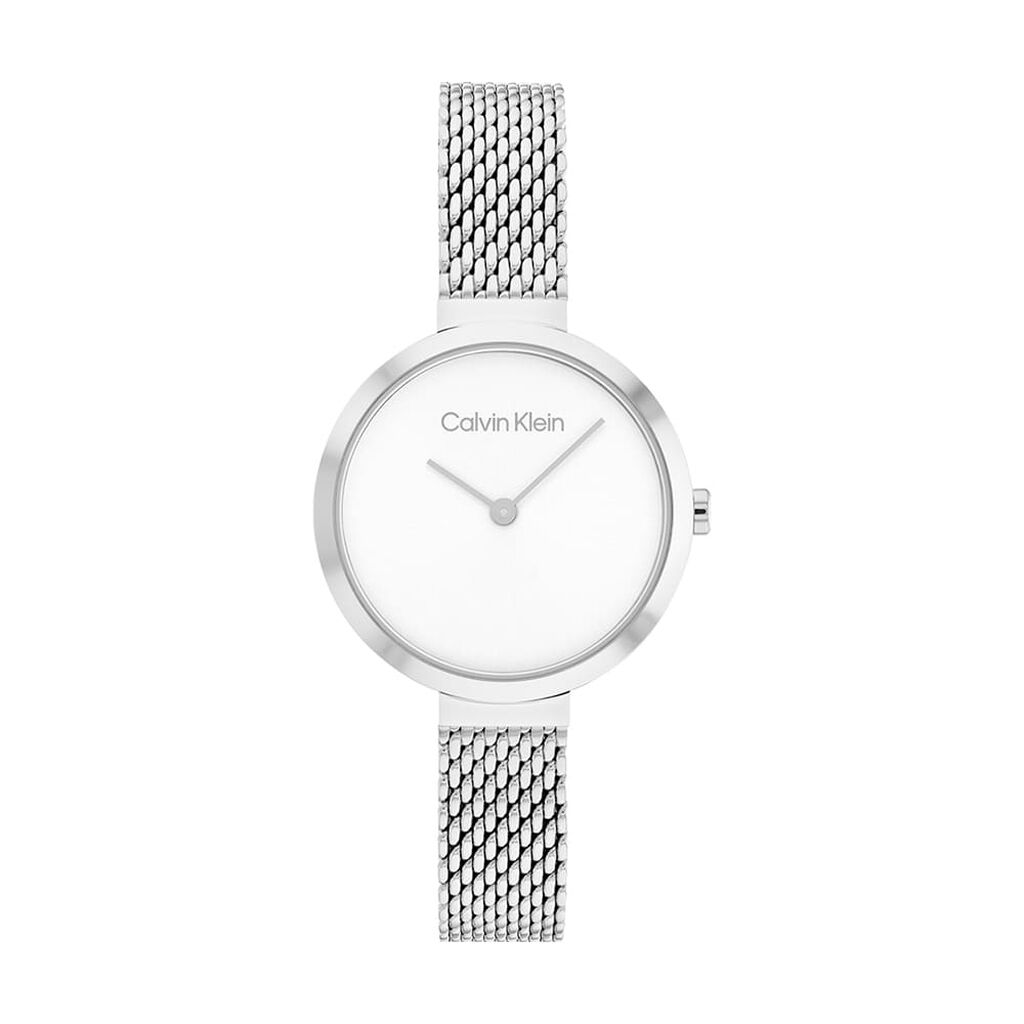 Montre Calvin Klein Minimalistic T Bar Blanc - Montres Femme | Histoire d’Or