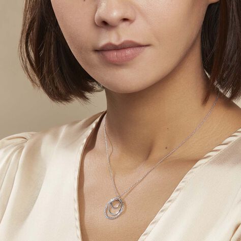 Collier Lilia Argent Blanc - Colliers fantaisie Femme | Histoire d’Or
