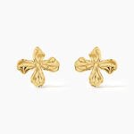 Boucles D'Oreilles Puces Innes Argent Dor&eacute; - Clous d'oreilles Femme | Histoire d&rsquo;Or