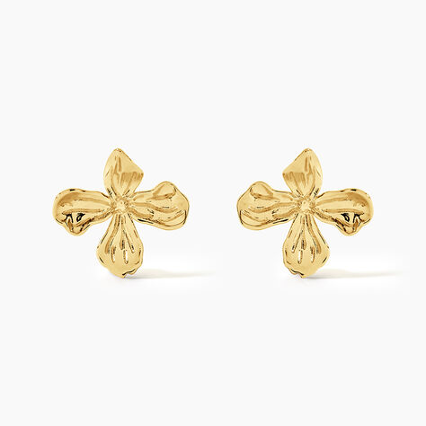 Boucles D'Oreilles Puces Innes Argent Dor&eacute; - Clous d'oreilles Femme | Histoire d&rsquo;Or