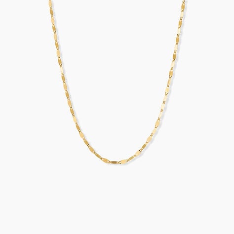 Collier Camelie Argent Dor&eacute; A L'Or 750/1000 - Bijoux sans pierre Femme | Histoire d&rsquo;Or
