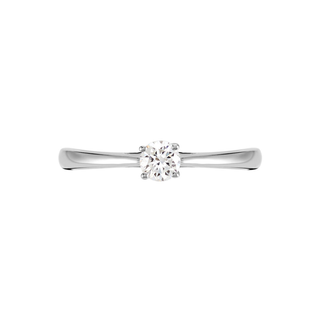 Bague Solitaire Aphrodite Or Blanc Diamant - Bagues solitaires Femme | Histoire d’Or