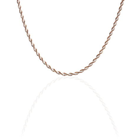 Collier Abie Torsade Argent Bicolore - Chaines Femme | Histoire d’Or