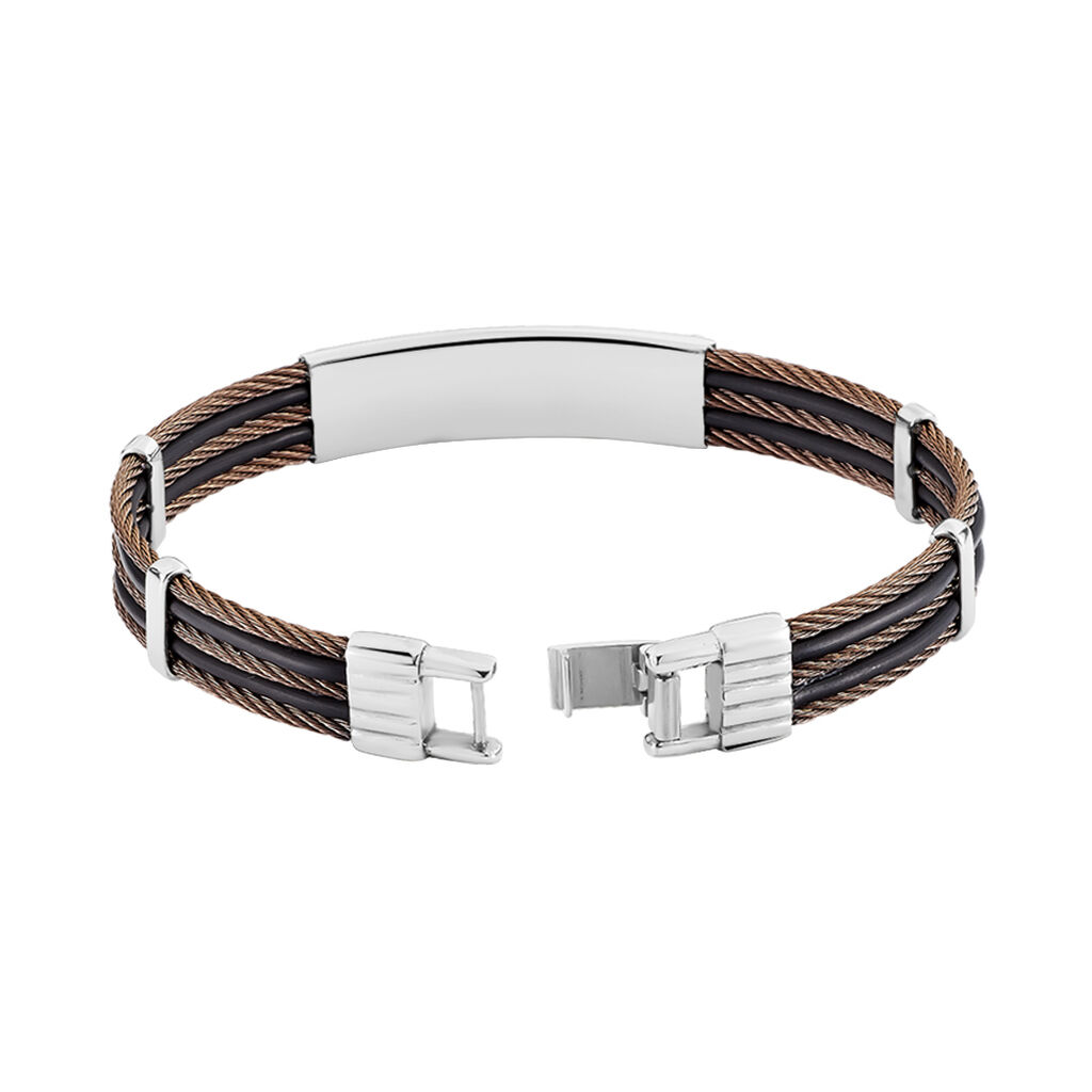 Bracelet Jourdan Leonilde Acier Bicolore - Bracelets Homme | Histoire d’Or