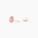 Boucles D'oreilles Puces Auxana Argent Rose Oxyde De Zirconium - Boucles d'oreilles fantaisie Femme | Histoire d’Or