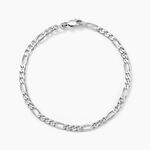Bracelet Vivian Maille Alternee 1/3 Argent Blanc - Bracelets cha&icirc;ne Homme | Histoire d&rsquo;Or