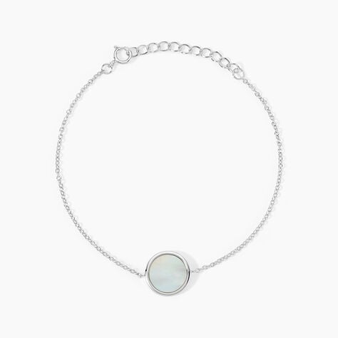 Bracelet Sa&uuml;l Argent Blanc Nacre - Bracelets Femme | Histoire d&rsquo;Or