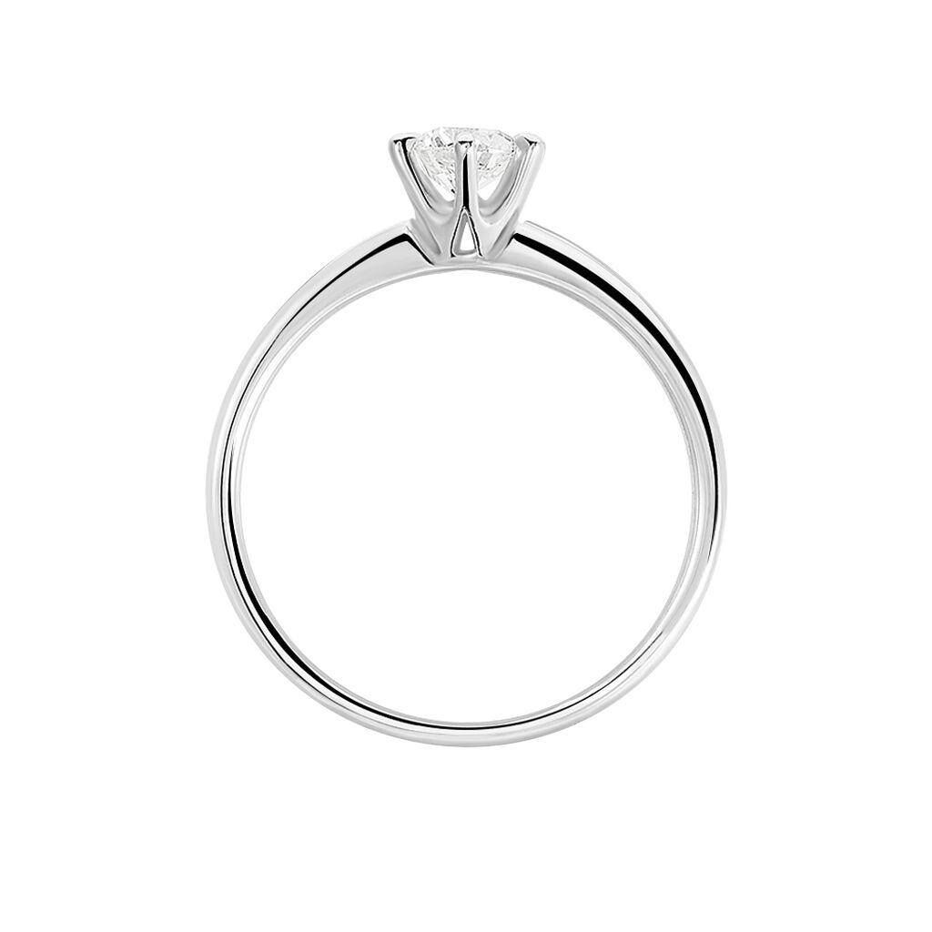 Bague Solitaire Samantha Or Blanc Diamant - Bagues solitaires Femme | Histoire d’Or