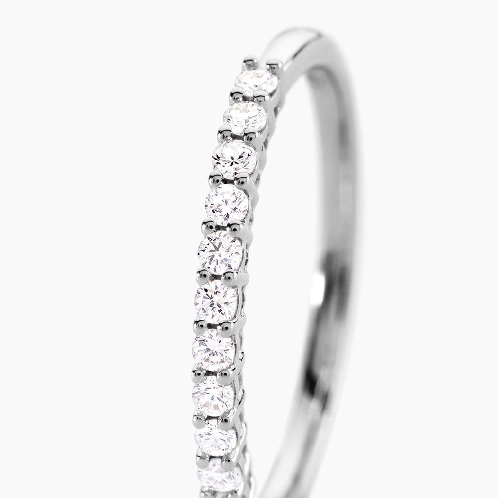 Alliance 849 Or Blanc Diamant - Alliances 18 carats Femme | Histoire d&rsquo;Or