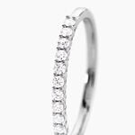 Alliance 849 Or Blanc Diamant - Alliances 18 carats Femme | Histoire d&rsquo;Or