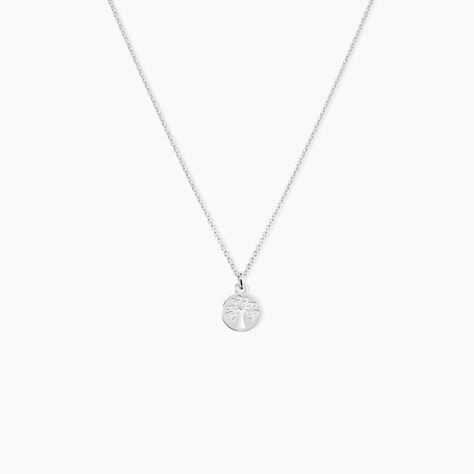 Collier Audrey-rose Argent Blanc - Colliers fantaisie Femme | Histoire d&rsquo;Or