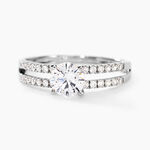Bague Solitaire Cesarine Or Blanc Oxyde De Zirconium - Bagues solitaires Femme | Histoire d&rsquo;Or