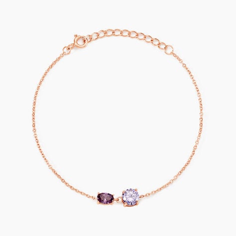 Bracelet Argent Rose Brenna Oxyde De Zirconium - Bracelets Femme | Histoire d&rsquo;Or