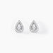 Boucles D'oreilles Puces Domitia Or Blanc Diamant - Clous d'oreilles Femme | Histoire d’Or
