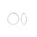Créoles Esaias Acier Blanc - Boucles d'oreilles créoles Femme | Histoire d’Or