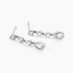 Boucles D'oreilles Pendantes Hida Argent Blanc Oxyde De Zirconium - Boucles d'oreilles fantaisie Femme | Histoire d&rsquo;Or
