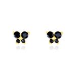 Boucles D'oreilles Puces Or Jaune Oxydes De Zirconium - Clous d'oreilles Femme | Histoire d&rsquo;Or