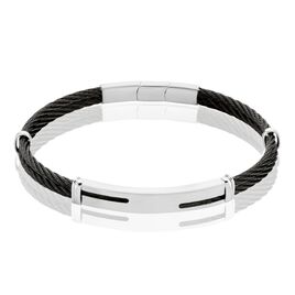 Bracelet Oscar Acier Blanc - Bracelets fantaisie Homme | Histoire d’Or