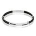Bracelet Oscar Acier Blanc - Bracelets fantaisie Homme | Histoire d’Or