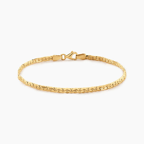 Bracelet Ivy Maille Haricot Or Jaune - Bracelets cha&icirc;ne Femme | Histoire d&rsquo;Or