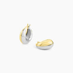 Cr&eacute;oles Perfect Match Argent Bicolore - Boucles d'oreilles cr&eacute;oles Femme | Histoire d&rsquo;Or