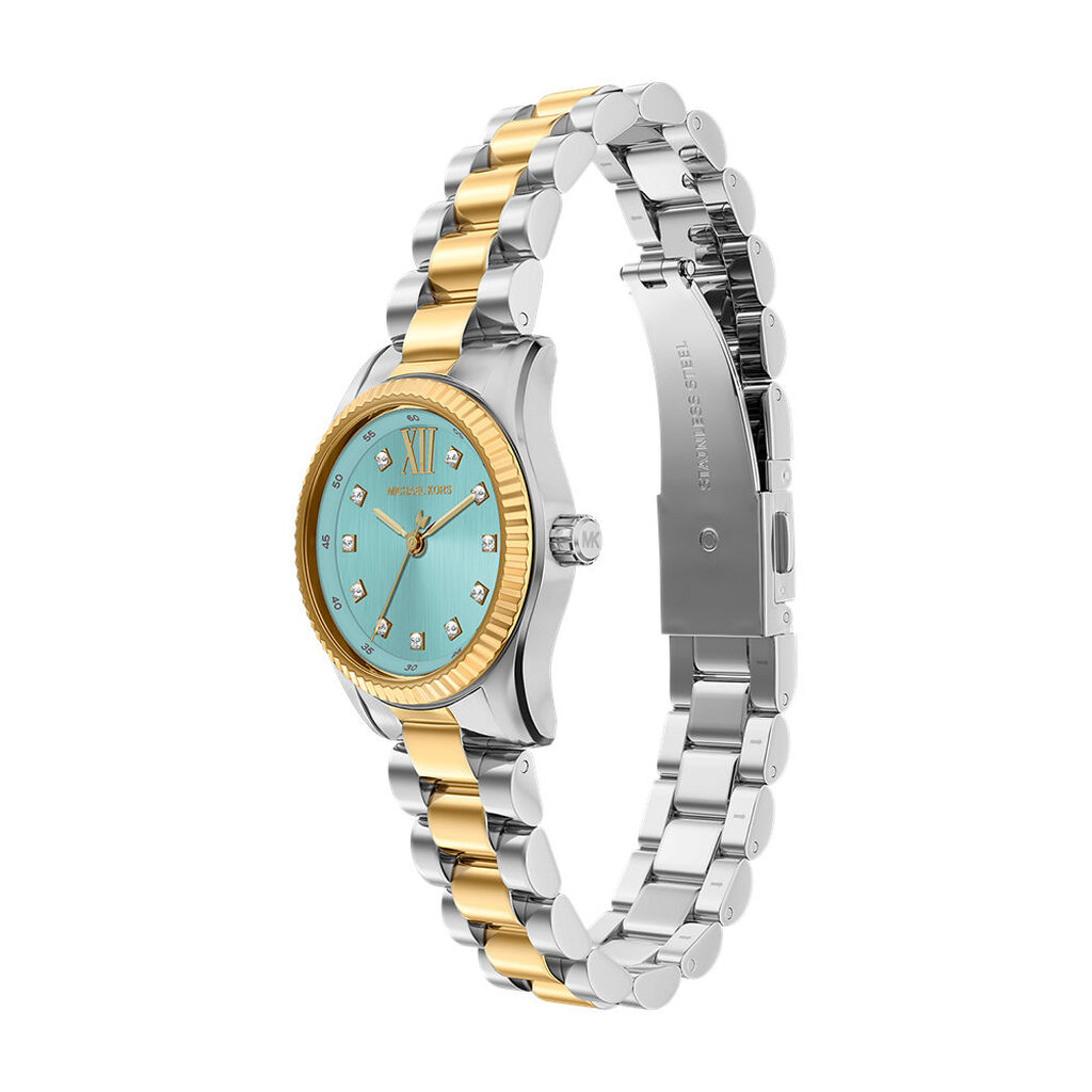 Montre Michael Kors Petite Lexington Turquoise - Montres Femme | Histoire d&rsquo;Or