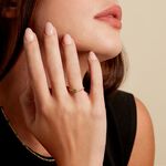 Bague Calliope Plaqu&eacute; Or Dor&eacute; Agate - Bagues solitaires Femme | Histoire d&rsquo;Or