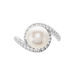 Bague Loris Argent Blanc Perle De Culture Et Oxyde De Zirconium - Bagues avec pierre Femme | Histoire d’Or