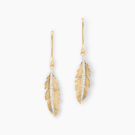 Boucles D'oreilles Pendantes Paola Or Jaune Diamant - Boucles d'oreilles pendantes Femme | Histoire d&rsquo;Or