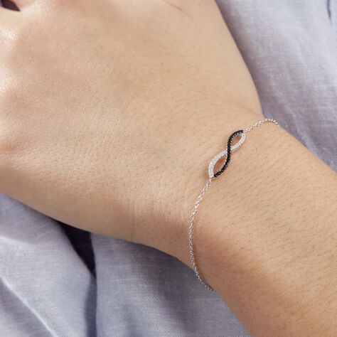 Bracelet Prudentia Argent Blanc Oxyde De Zirconium - Bracelets fantaisie Femme | Histoire d’Or