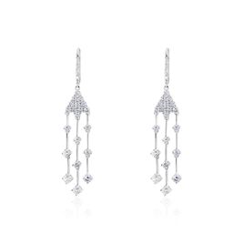 Boucles D'oreilles Pendantes Argent Blanc Wilford Oxyde - Boucles d'oreilles pendantes Femme | Histoire d’Or