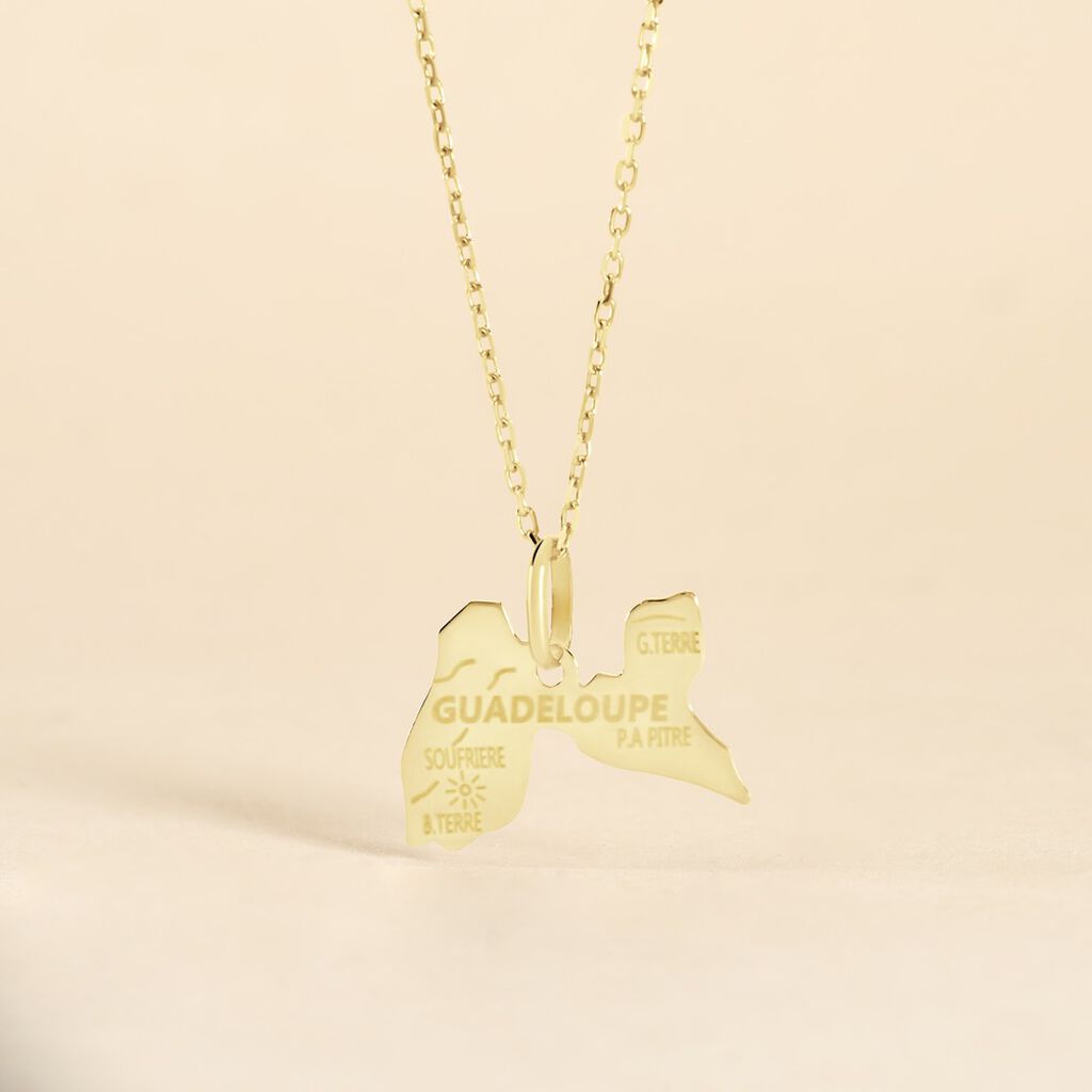 Pendentif Gaietana Guadeloupe Or Jaune - Pendentifs Famille | Histoire d’Or