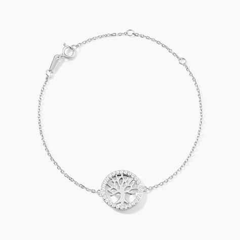 Bracelet Galla Argent Blanc Oxyde De Zirconium - Bracelets Femme | Histoire d&rsquo;Or