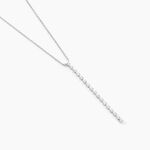 Collier Whitney Argent Blanc Oxyde De Zirconium - Colliers fantaisie Femme | Histoire d&rsquo;Or