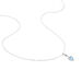 Collier Clothilde Or Blanc Topaze Et Oxyde De Zirconium - Colliers Coeur Femme | Histoire d’Or