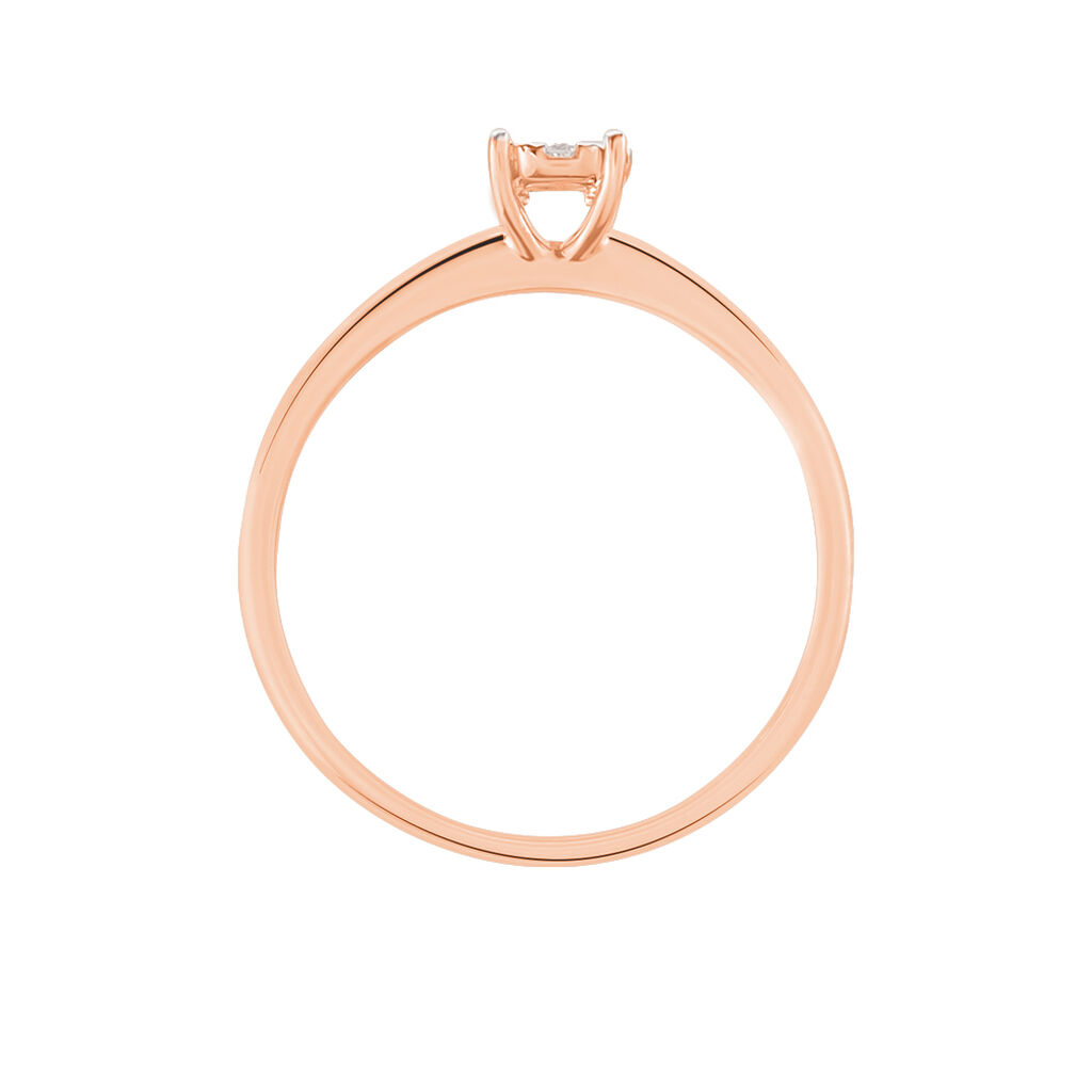 Bague Dream Or Rose Diamant - Bagues solitaires Femme | Histoire d’Or