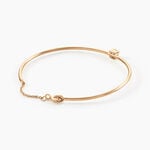 Bracelet Jonc Plaqu&eacute; Or Jaune Nilay Oxyde De Zirconium - Bracelets Femme | Histoire d&rsquo;Or