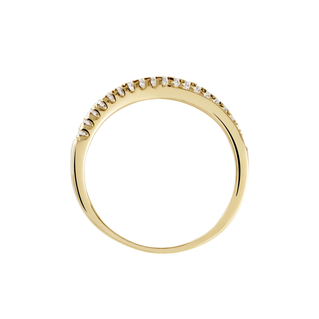 Bague Lia Plaqué Or Jaune Oxyde De Zirconium - Bagues avec pierre Femme | Histoire d’Or