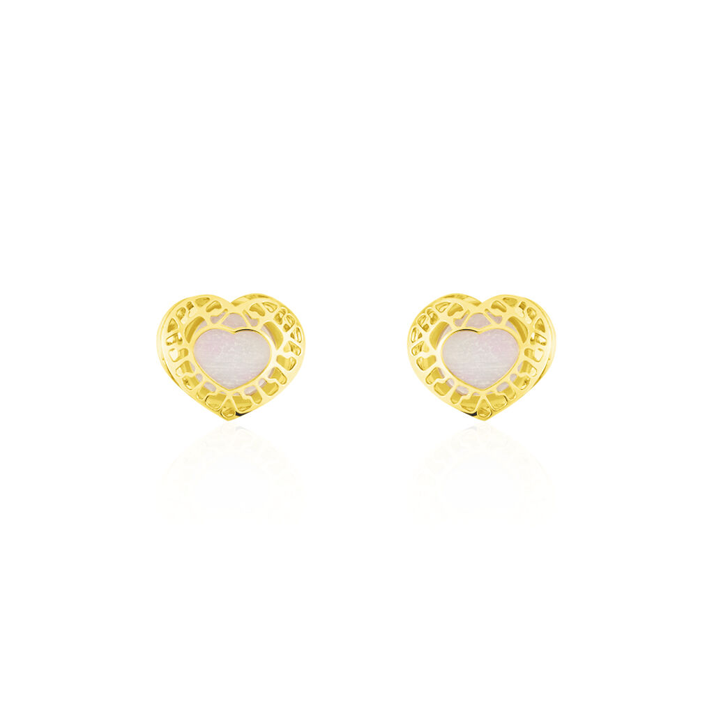 Boucles D'oreilles Puces Himelinda Or Jaune - Clous d'oreilles Femme | Histoire d’Or