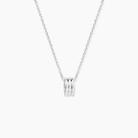 Collier Antho Argent Blanc - Colliers fantaisie Homme | Histoire d&rsquo;Or