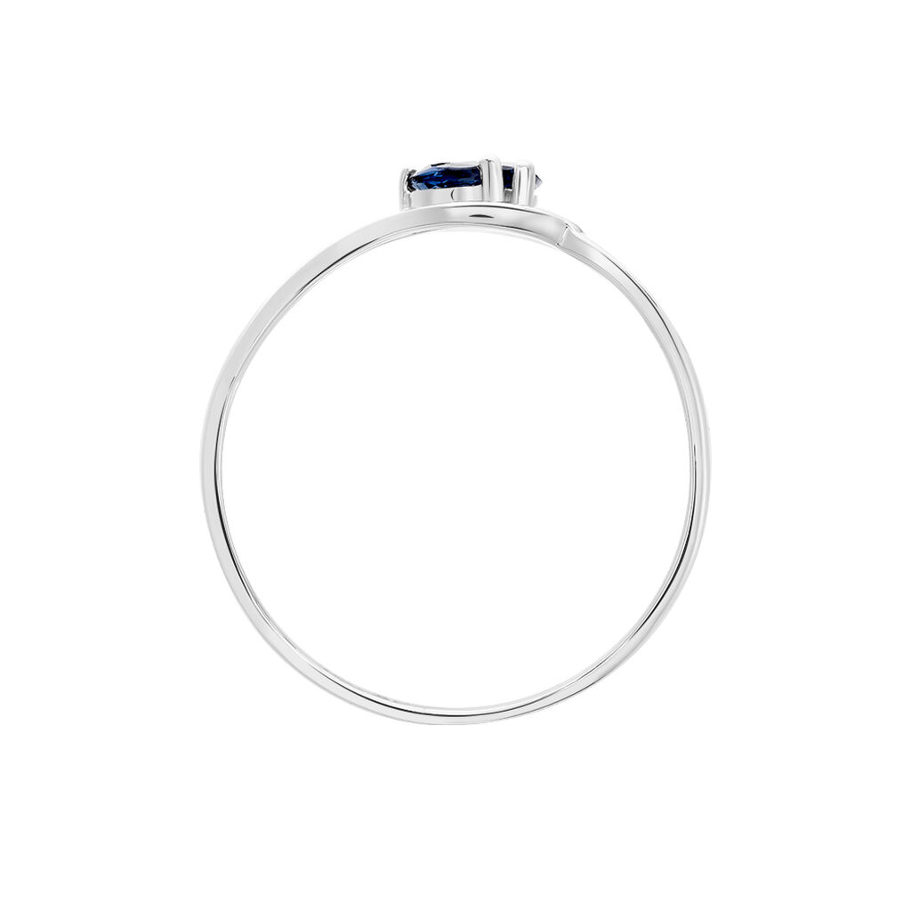 Bague Sakina Or Blanc Saphir - Bagues avec pierre Femme | Histoire d’Or