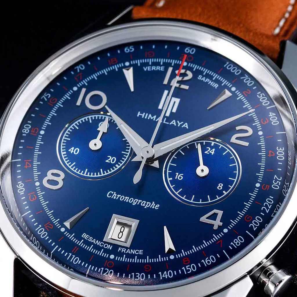 Montre Lip Himalaya Chrono Bleu - Montres Homme | Histoire d&rsquo;Or