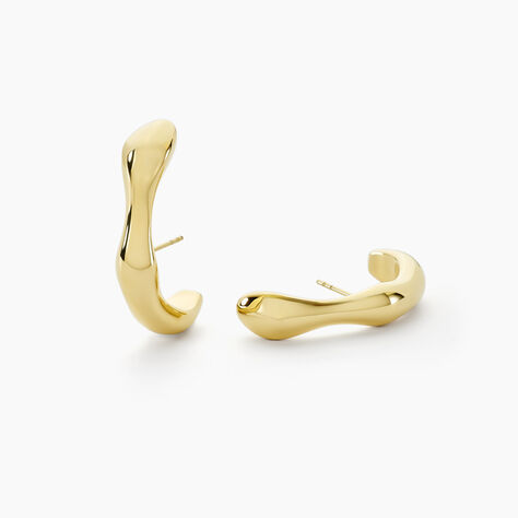 Créoles Valence Acier Jaune - Boucles d'oreilles créoles Femme | Histoire d’Or