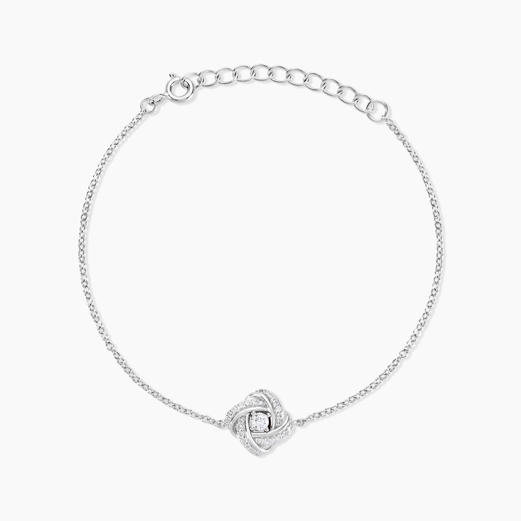 Bracelet Anasthase Argent Blanc Oxyde De Zirconium - Bracelets Femme | Histoire d&rsquo;Or