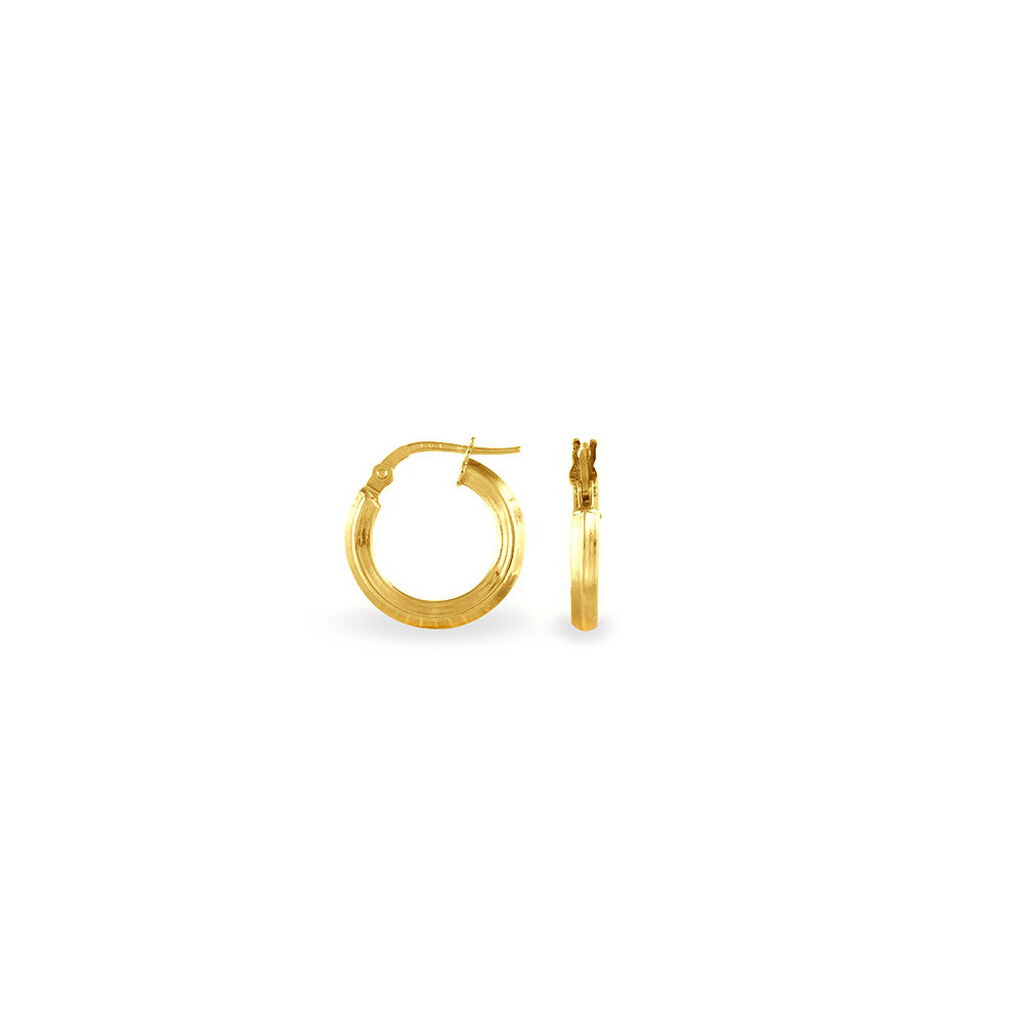 Créoles Ilana Or Jaune - Boucles d'oreilles créoles Femme | Histoire d’Or