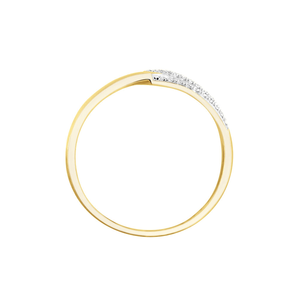 Bague Simouna Or Jaune Diamant - Bagues avec pierre Femme | Histoire d’Or