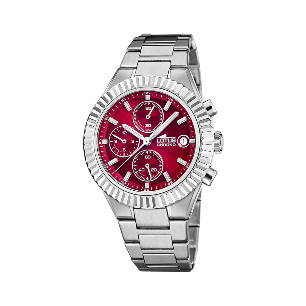 Montre Lotus Freedom Chrono Rouge - Montres chronographes Homme | Histoire d&rsquo;Or
